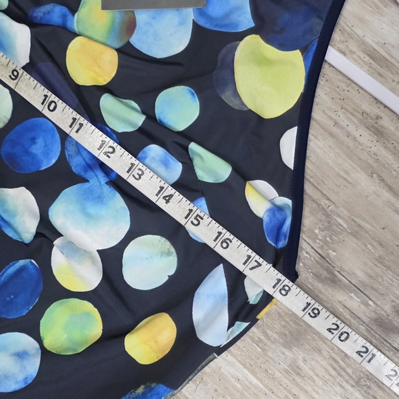 Rebecca Baldi Italy Polka Dot Colorful Sleeveless Jumpsuit Women's Size US 8 - Picture 8 of 11